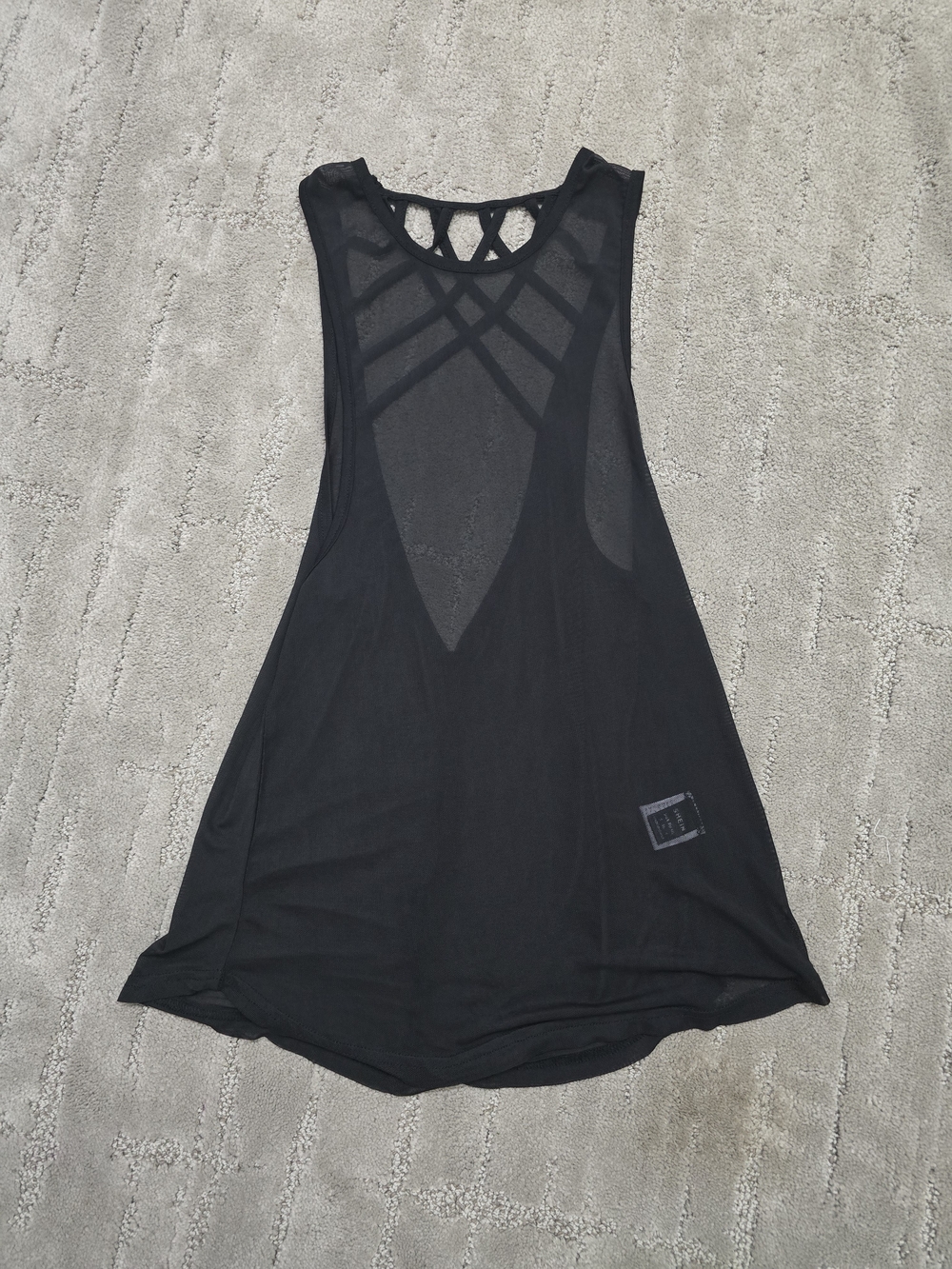 Black Women's Strappy Back Tank Top